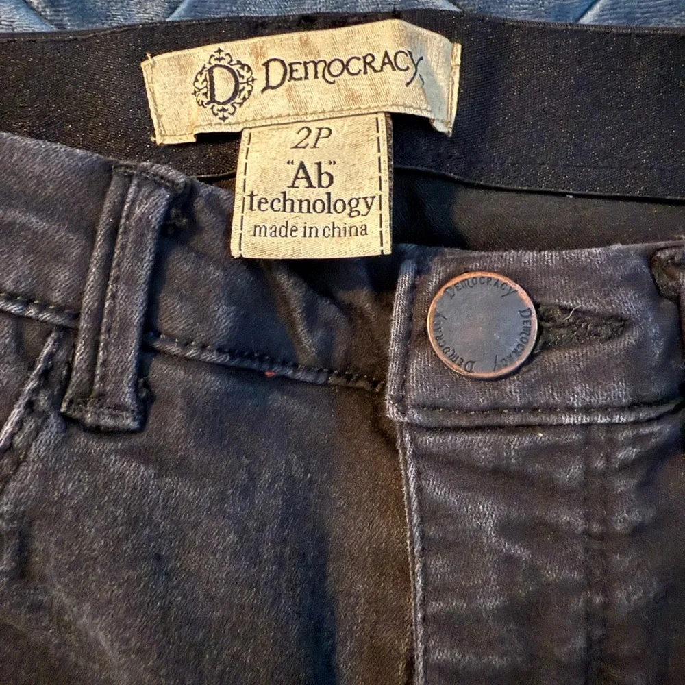 Faded Black Democracy Stretch Jeans - Picture 2 of 3
